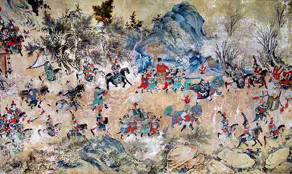 岱庙壁画《泰山神启跸回銮图》二