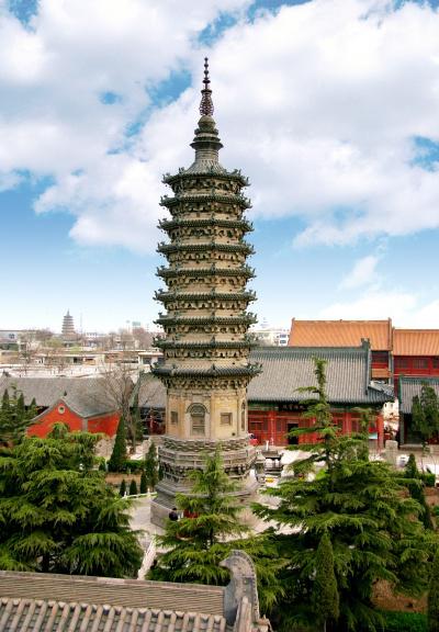 河北正定:临济寺澄灵塔