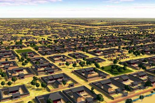 全国重点文物保护单位:隋大兴唐长安城遗址—唐长安城复原图