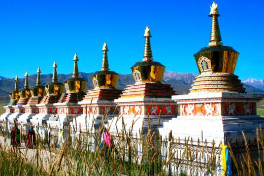 青海省海北藏族自治州祁连县:阿柔大寺