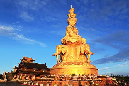 峨眉山:四面十方普贤及金顶