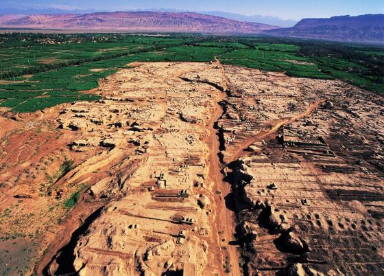 高昌故城鸟瞰