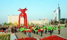 杨柳青广场上的秧歌 杨柳青广场上的秧歌