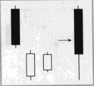 向下跳空并列阳线 向下跳空并列阳线