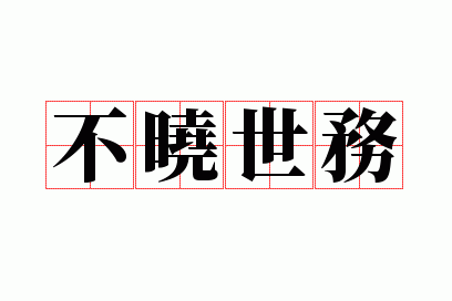 不晓世务