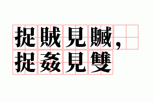 捉贼见赃,捉奸见双