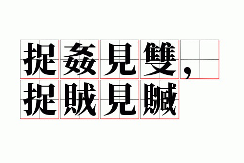 捉奸见双,捉贼见赃