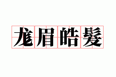 尨眉皓发