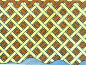 ��ǧ���С���֯�ṹ������˫��߽ṹʾ��ͼ