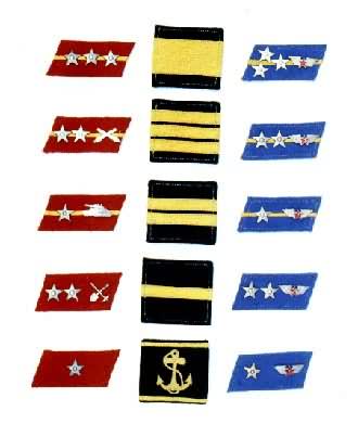 �й������ž�ʿ��(1955��1965)���Ρ���½��(��ɫ)��������ʿ���ڱ���ʿ��װ�ױ���ʿ�����̱��ϵȱ��������б���������(��ɫ)����ʿ����ʿ����ʿ���ϵȱ����б������վ�(��ɫ)����ʿ����ʿ����ʿ���ϵȱ����б�