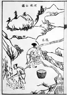 ͼ1�����칤����еĺӳ�ɽ��