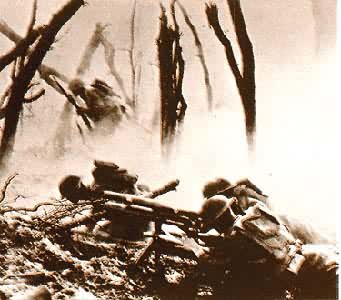 美军“彩虹”师战斗在阿戈纳森林(1918年9月)