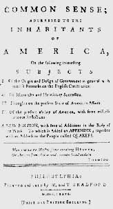 《常识》扉页(1776)