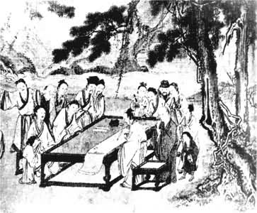 ��԰�ż�ͼ(ͼ�������ֵܡ���ͥ�ᡢ������16�˵ľۻ�)